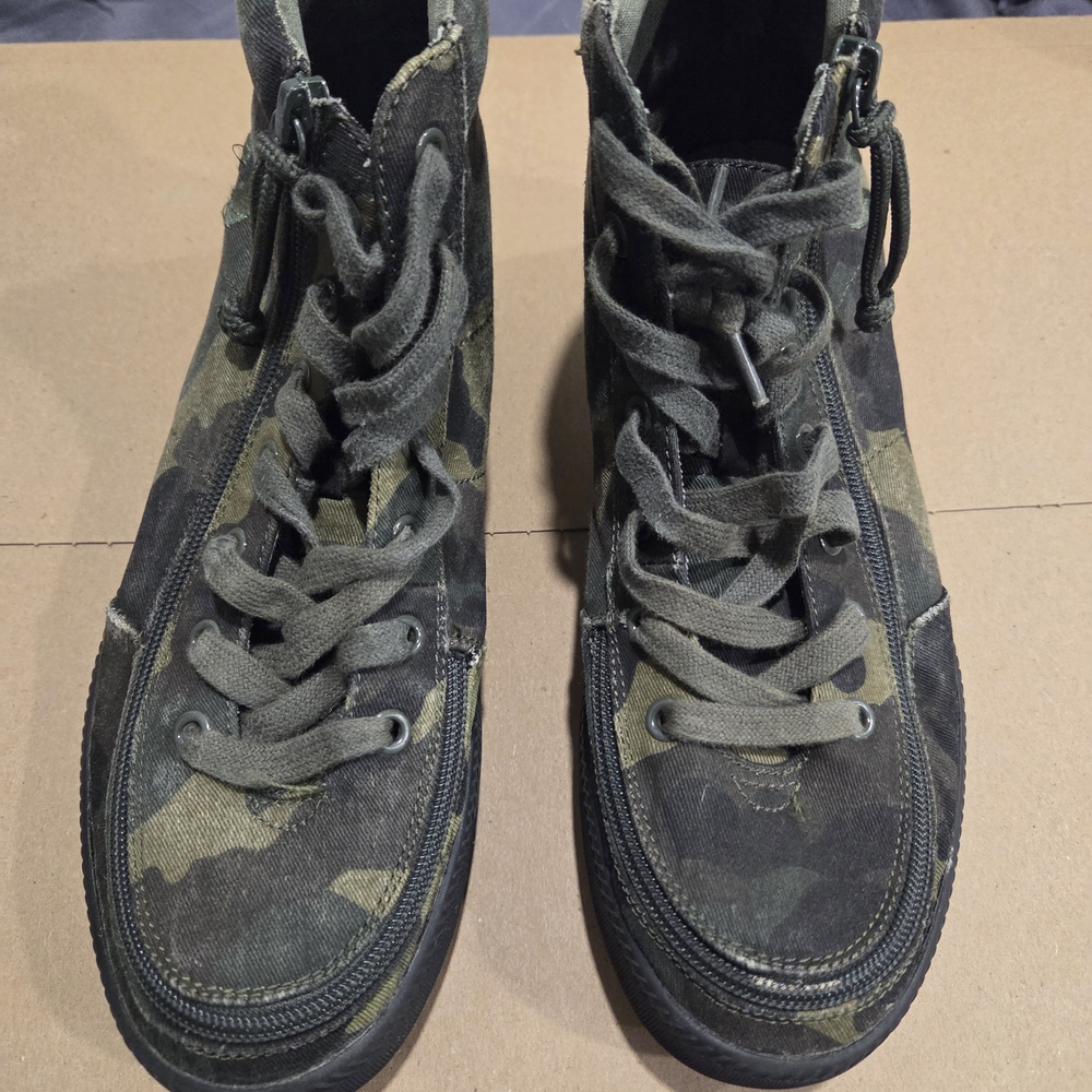 Camouflage Billy Zip And Lace-Up High-Tops